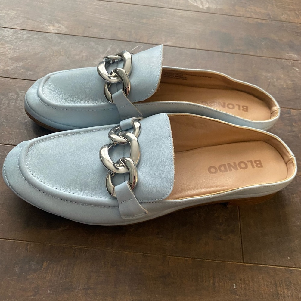 Blonde Bryce blue loafers - Picture 5 of 13